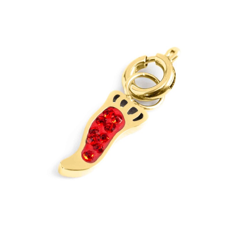 MARLU- Charm corno con cristalli