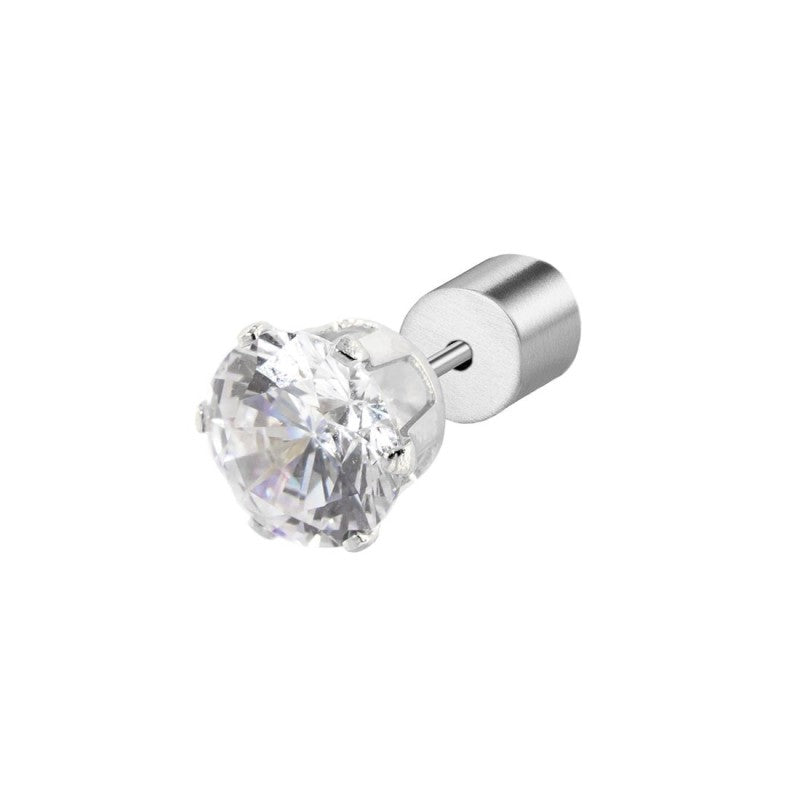 MARLU-Orecchino a lobo con zircone 6mm