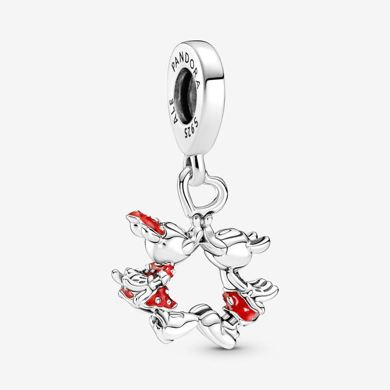 PANDORA-Charm Pendente Mickey Mouse & Minnie, Il Bacio