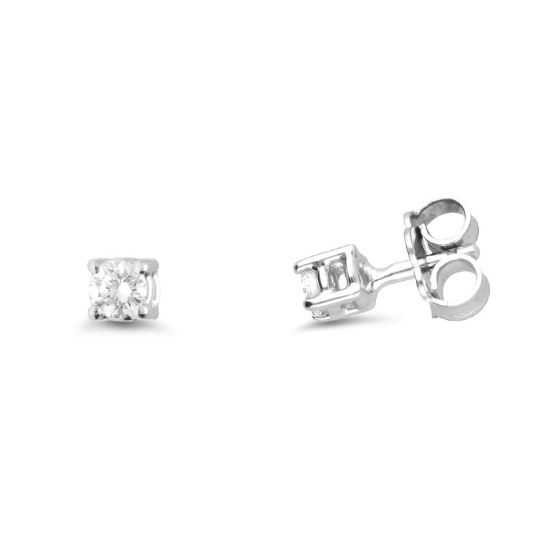 FALCO GIOIELLI  - Orecchini Punto Luce con Diamanti 0,10 ct in Oro 18 kt