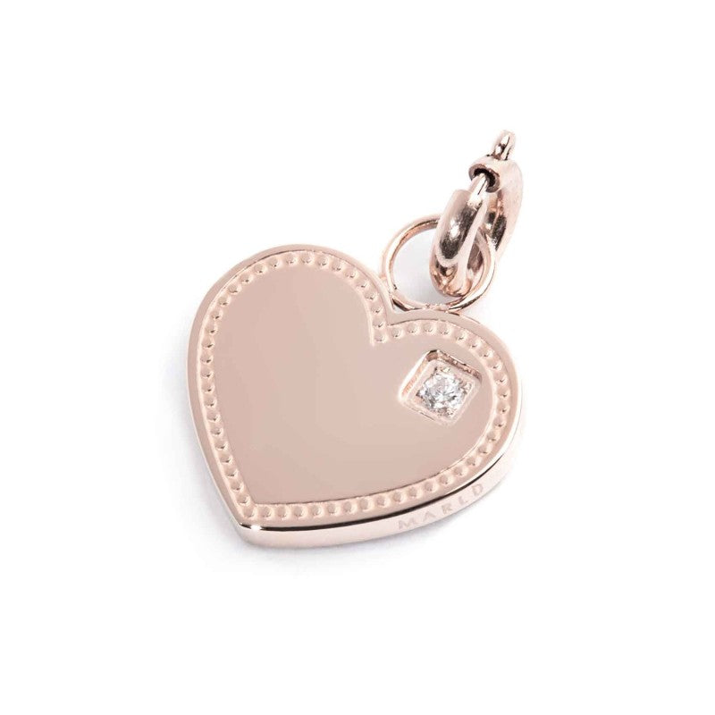 MARLU- Charm cuore con zircone