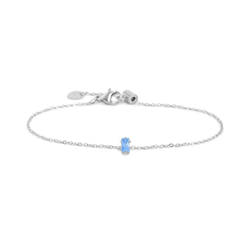 MARLU- Bracciale con zircone baguette