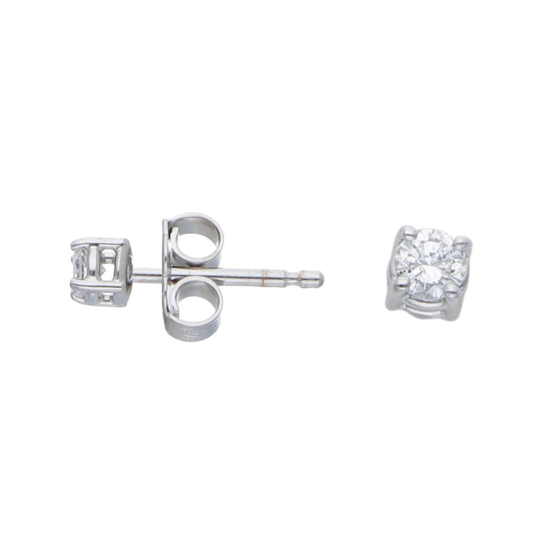 FALCO GIOIELLI  - Orecchini Punto Luce con Diamanti 0,10 ct in Oro 18 kt