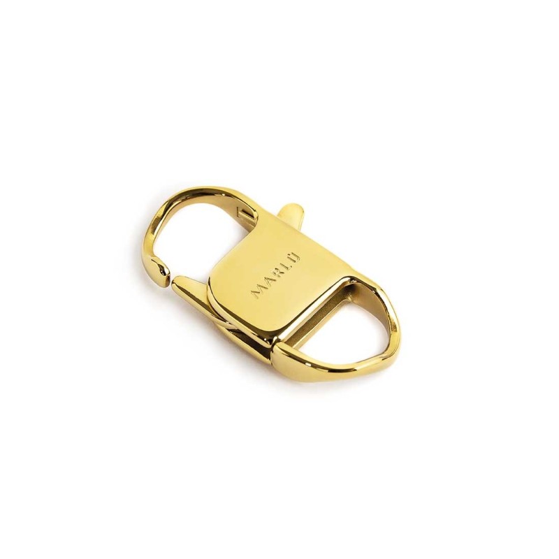 MARLU- Chiusura a moschettone 3,2cm pvd oro