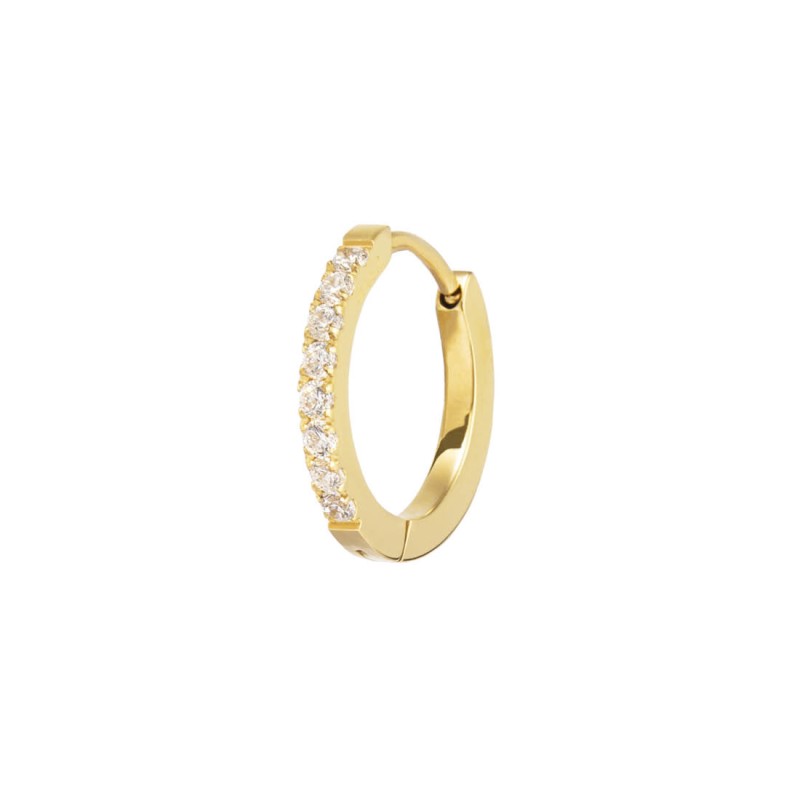 MARLU- Orecchino a cerchio 1,7 cm con zirconi