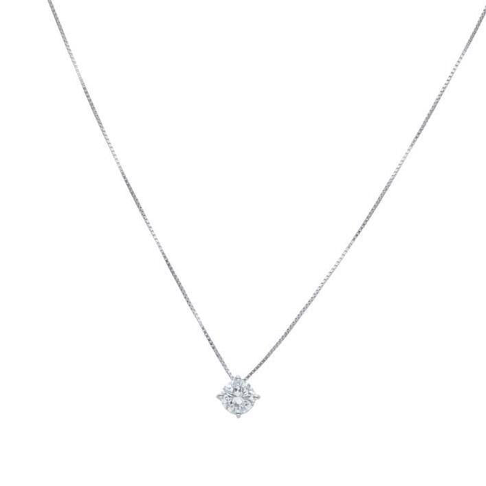 Collana punto luce in oro e diamanti ct. 0,10 - Oro18kt