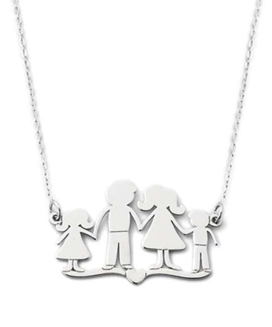 LUCA BARRA-MINI FAMILY NECKLACE