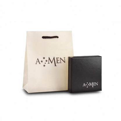 AMEN - Collana Charms Cuori e Cristalli Rossi - CLLAMCURR