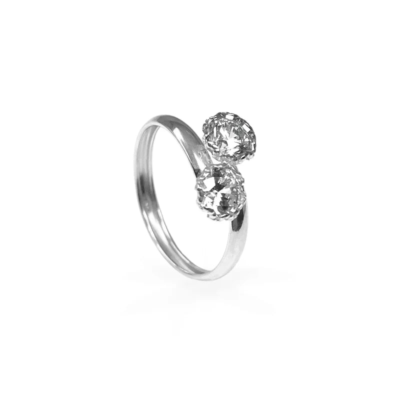 FALCO GIOIELLI - Anello Bilogy in Oro Bianco Intreccio - Oro18kt