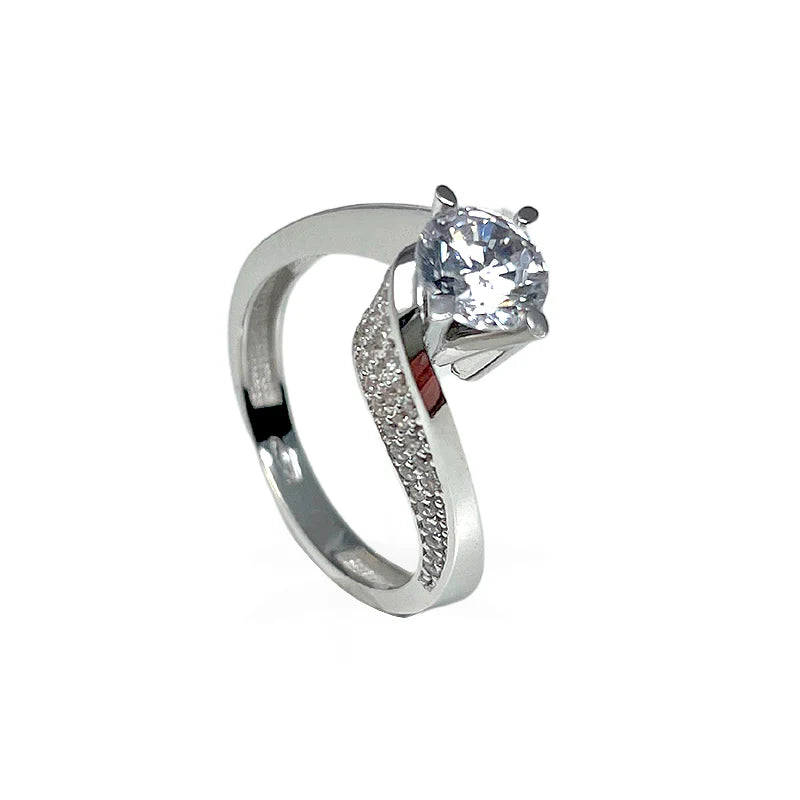 FALCO GIOIELLI - Anello SOLITARIO in Oro - Oro18kt - 5 gr.