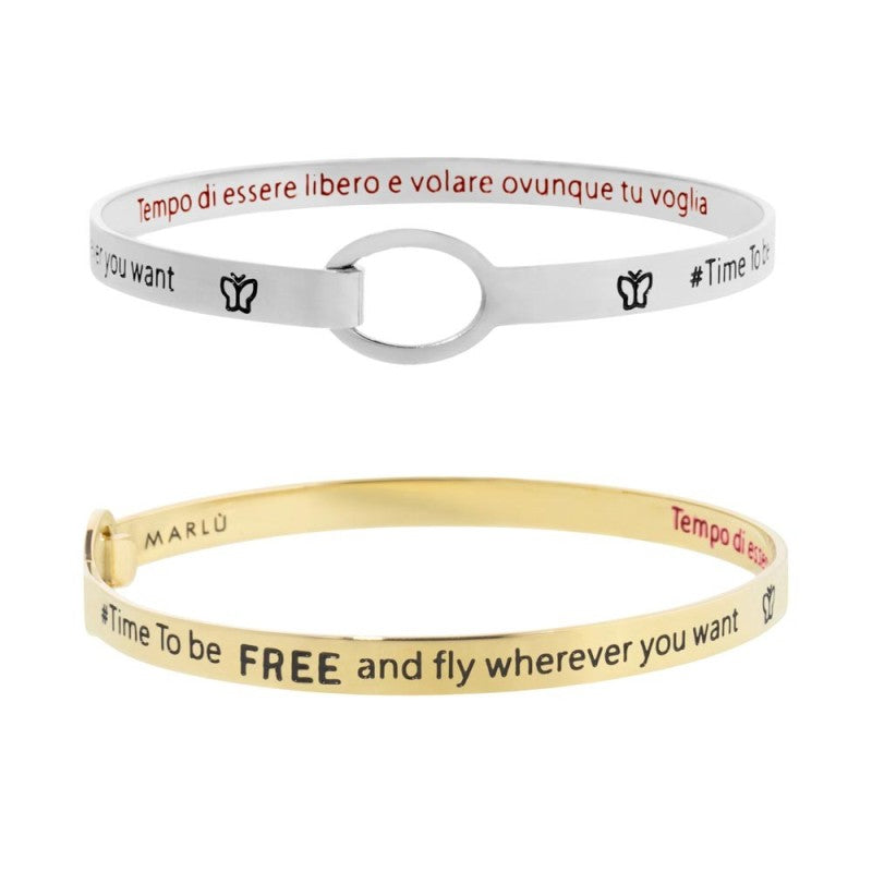 MARLU- Bracciale rigido farfalla