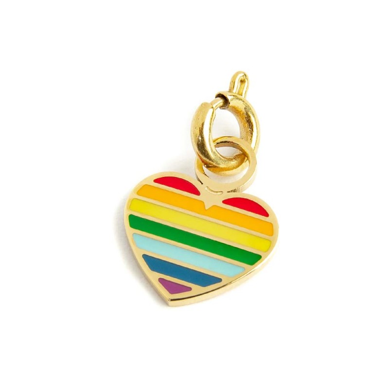MARLU- Charm cuore arcobaleno