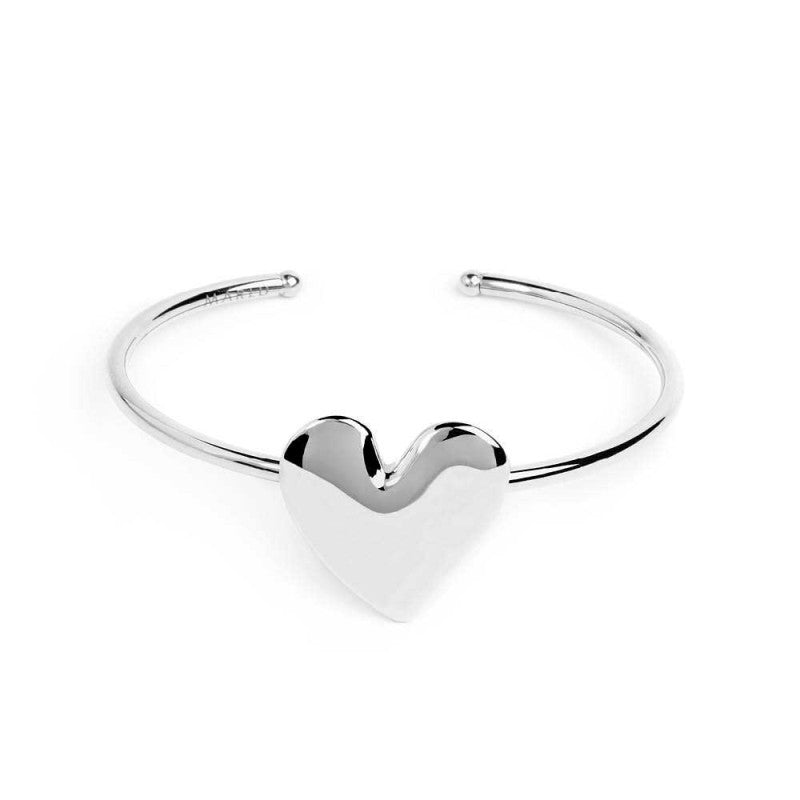 MARLU- Bracciale rigido con cuore irregolare