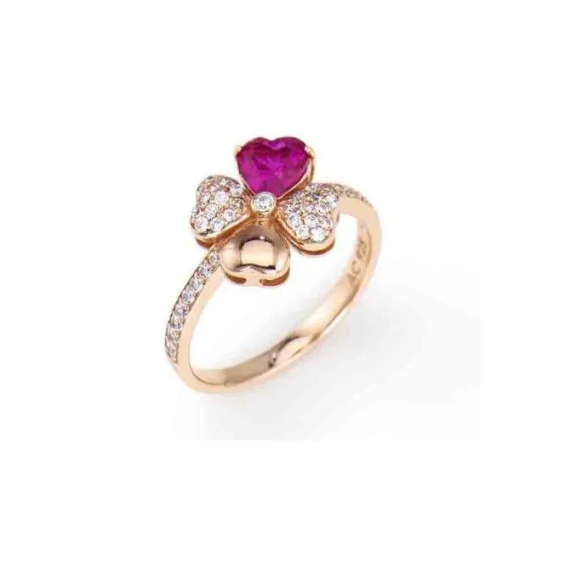 PREZIOSI ARGENTO 925 - ANELLO QUADRICUORE