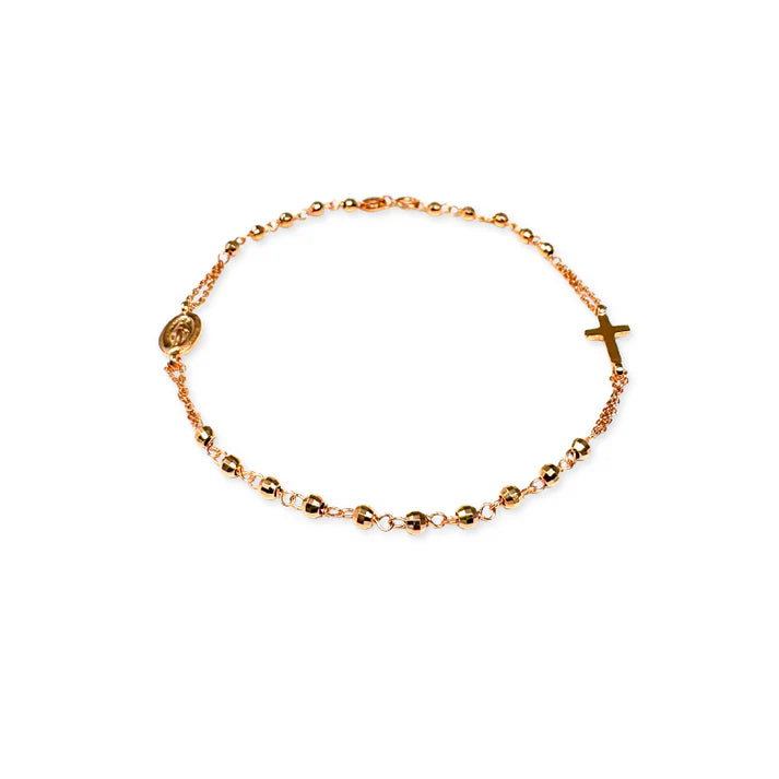 FALCO GIOIELLI  - Bracciale rosario in Oro Rosa - Oro18kt