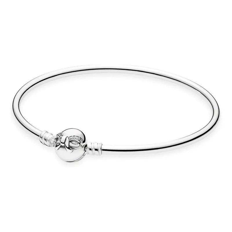 PANDORA-Bracciale rigido chiusura Fiocco