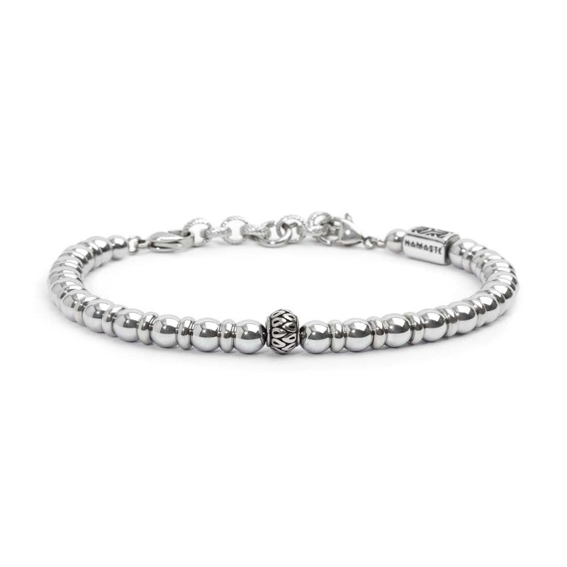 MARLU- Bracciale sfere ematite 6mm