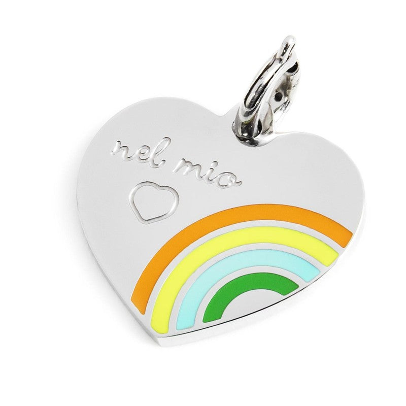 MARLU- Charm cuore arcobaleno