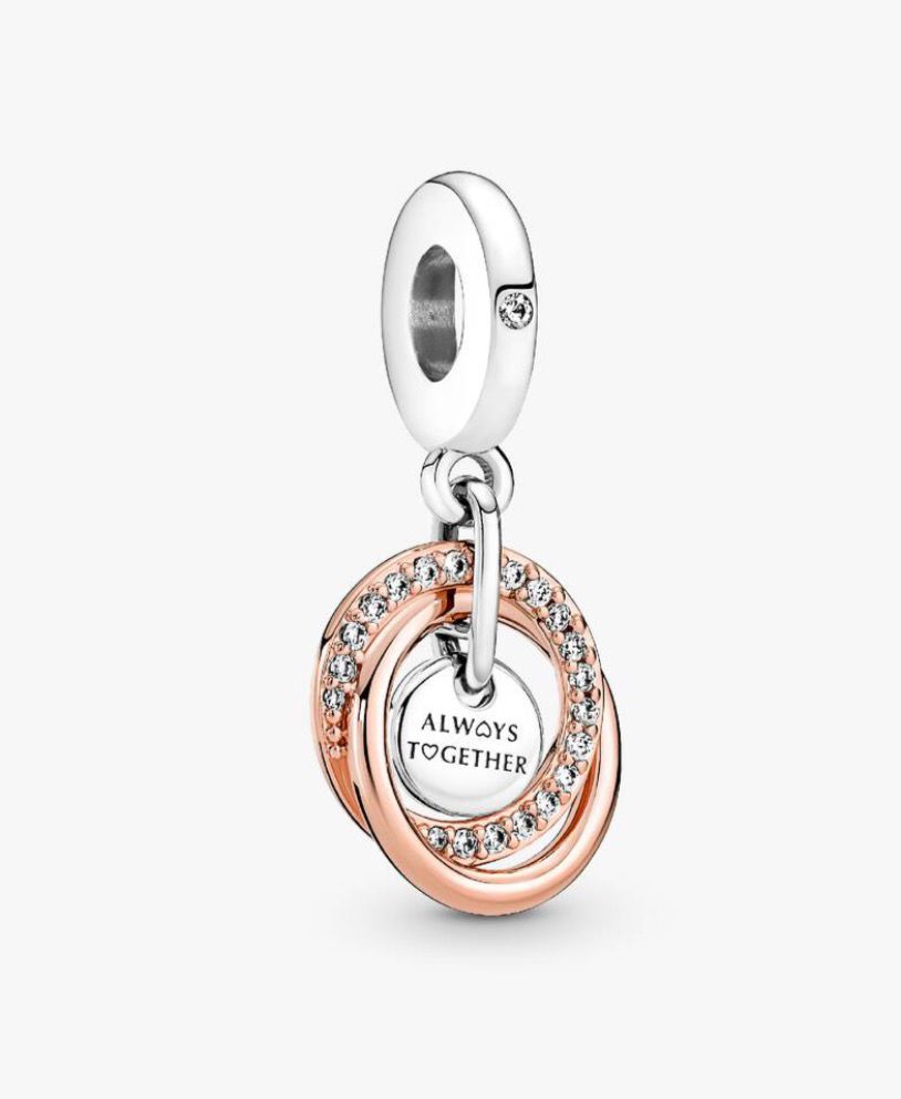 PANDORA-Charm Pendente TOGETHER ALWAYS