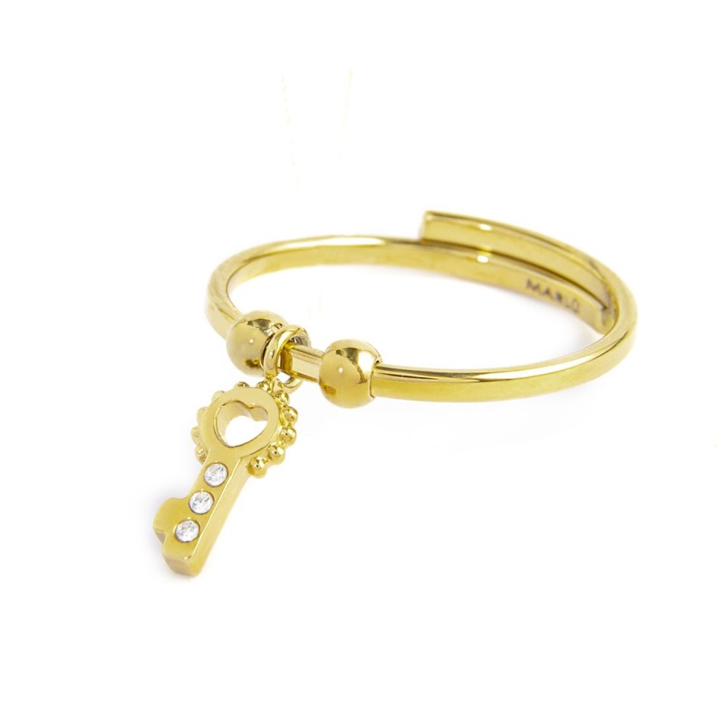 MARLU- Anello con chiave pendente