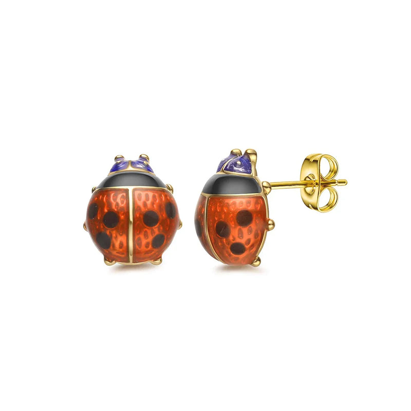 FALCO GIOIELLI - Orecchini in Oro18kt - Coccinelle - Oro Giallo - 1 gr.