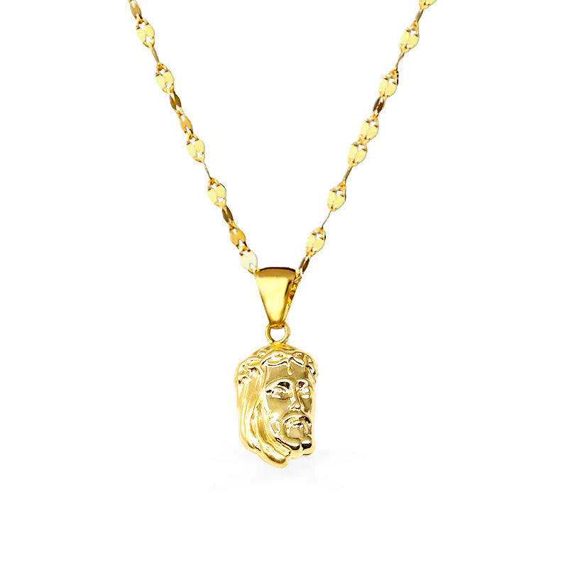 Collana in Oro con Volto - Oro18kt  - gr.