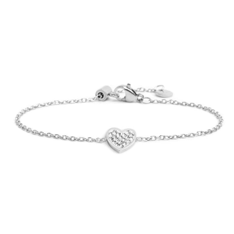 MARLU- Bracciale cuore con cristalli