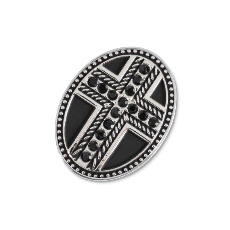 MARLU- Piastrina ovale croce changy