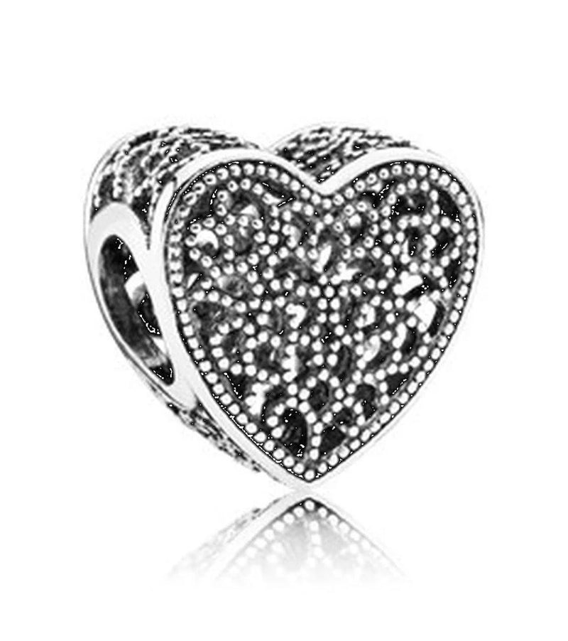 PANDORA-Charm Cuore decorato