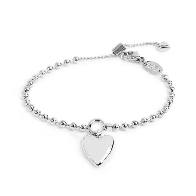 MARLU- bracciale catena a sfere con cuore