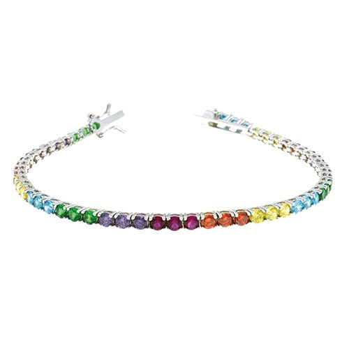 PREZIOSI ARGENTO 925 - Bracciale tennis argento 925