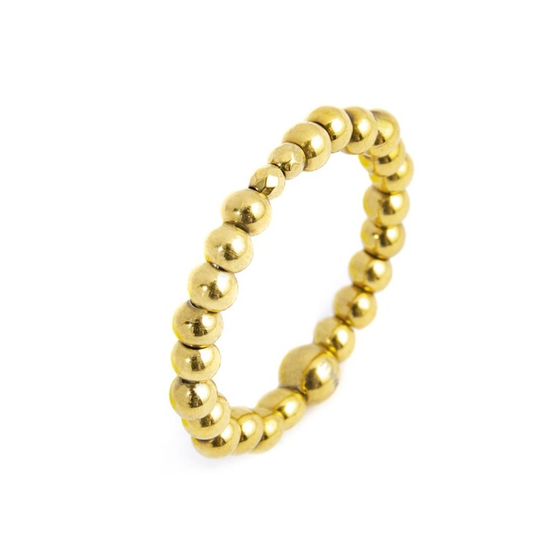 MARLU- Anello elastico sfere lisce. Collezione: BEW11