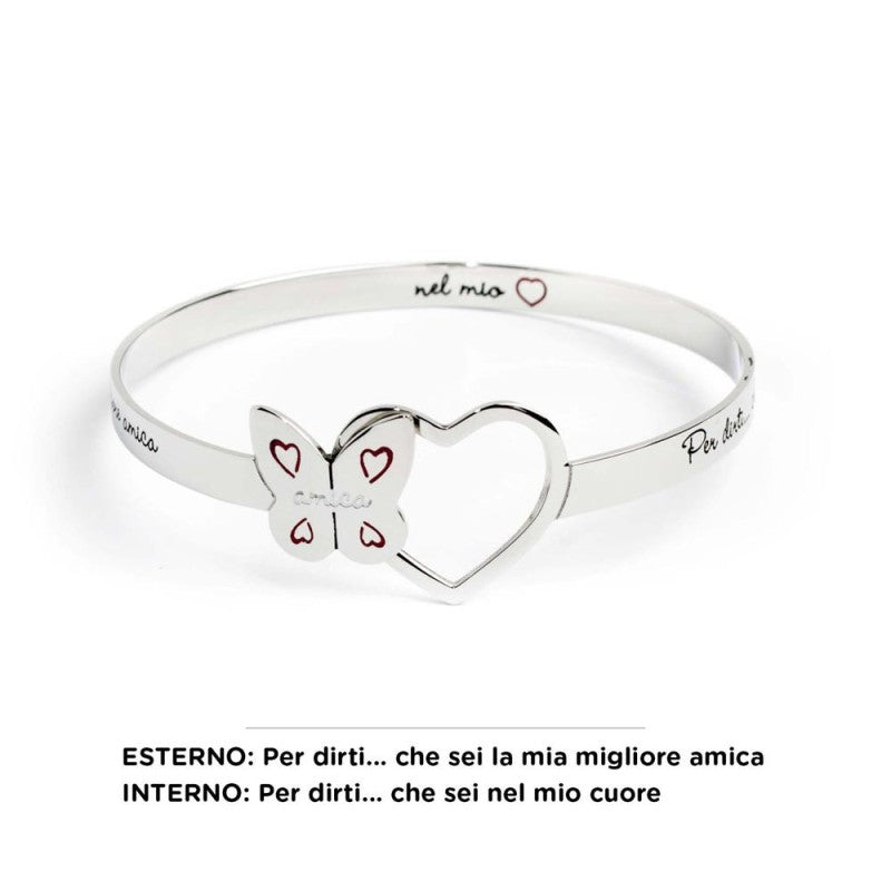 MARLU- Bracciale rigido amica farfalla