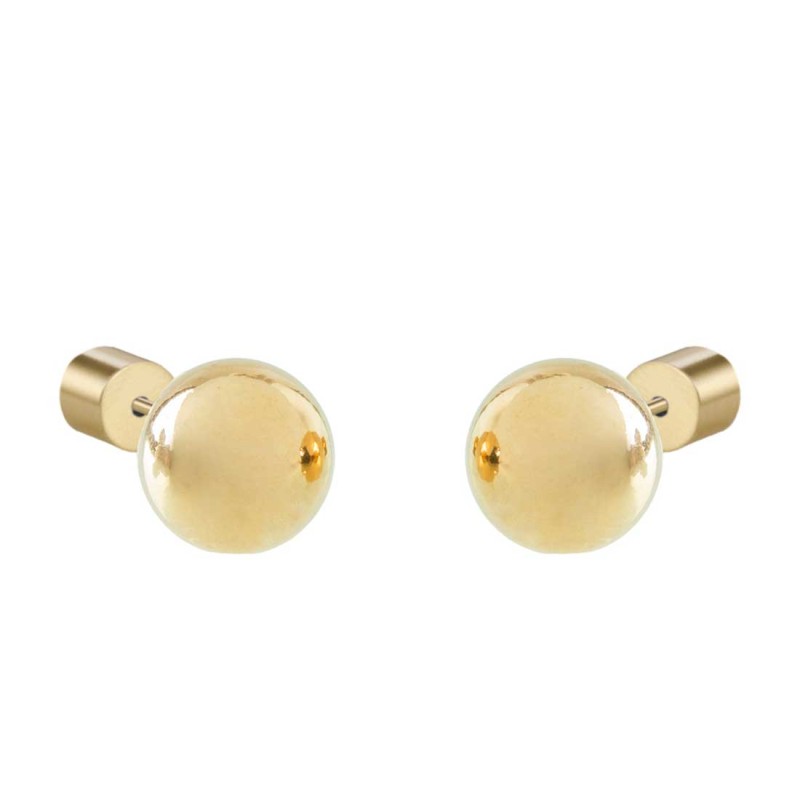 MARLU- Orecchini a lobo sfera 8mm