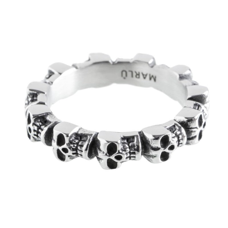 MARLU- Anello con teschi grandi