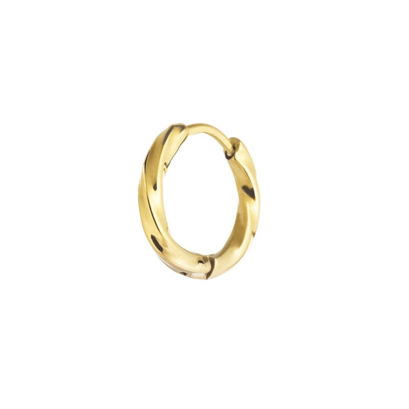 MARLU- Orecchino a cerchio ritorto 1,5 cm