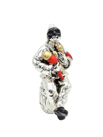 ROBERTO BARRA- PULCINELLA SEDUTO SU BOTTE