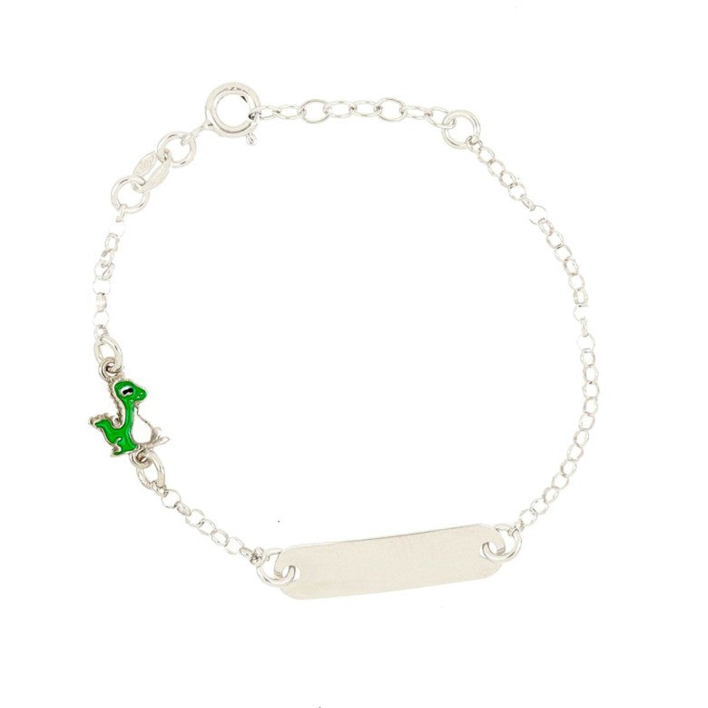 LUCA BARRA-BRACCIALE BABY" CON TARGA IN ARGENTO 925 DINOSAURO20,00€