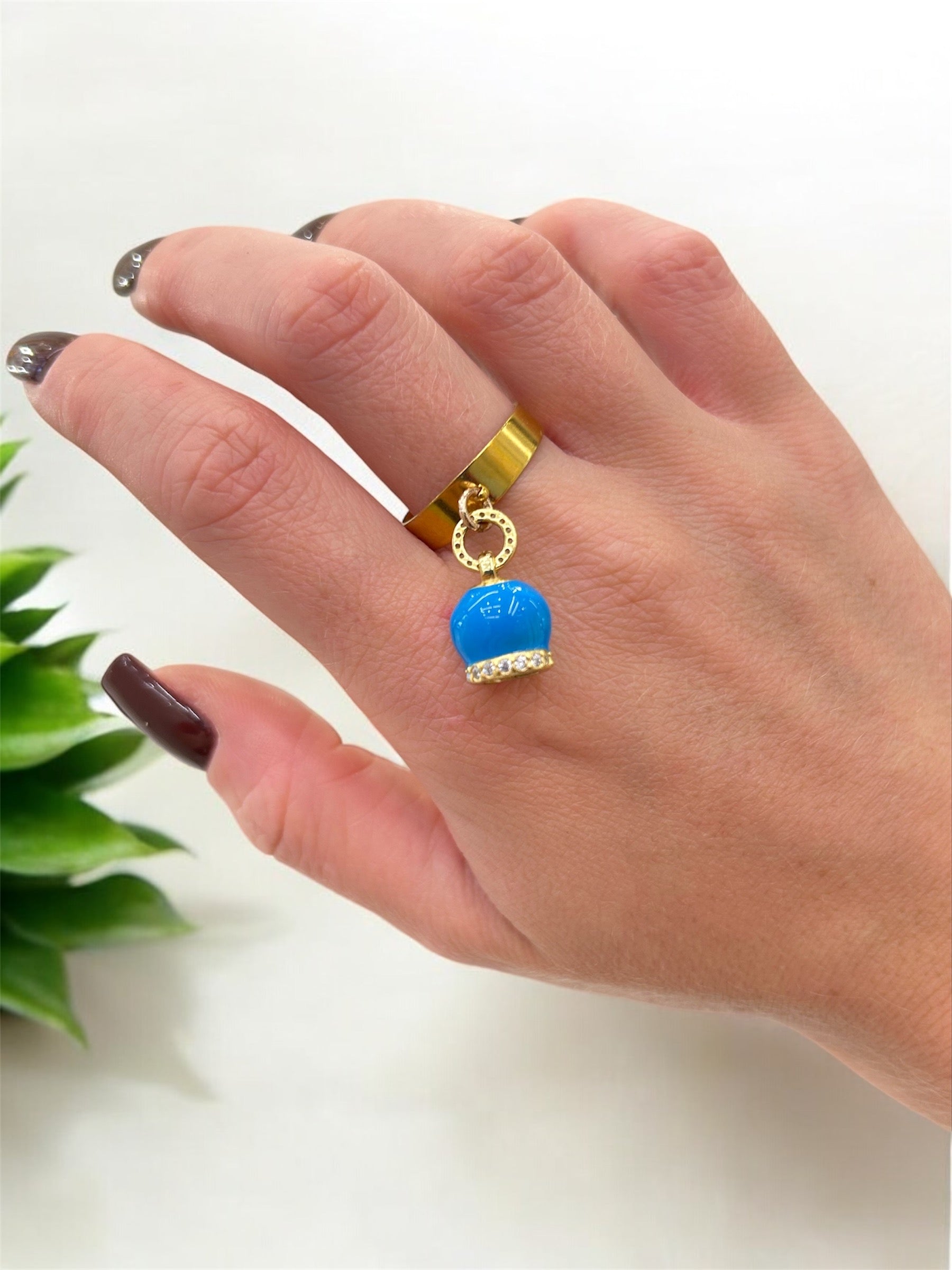 AMO CAPRI - ANELLO CAMPANELLA SMALTATA