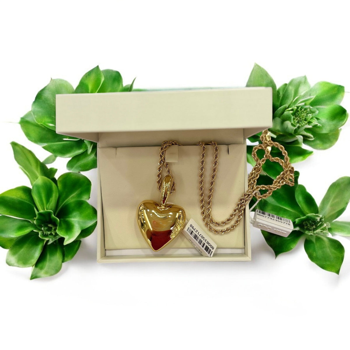 Ciondolo oro cuore bombato - Oro18kt
