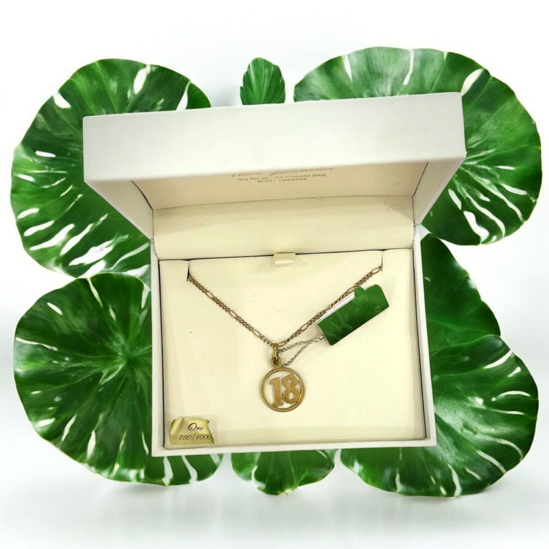 FALCO GIOIELLI - COLLANA NUMERO 18 - 6,4 gr