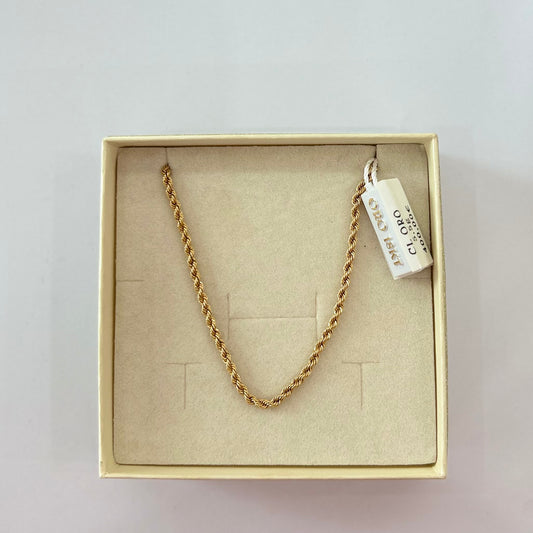 Collana in oro funetta - Oro18kt