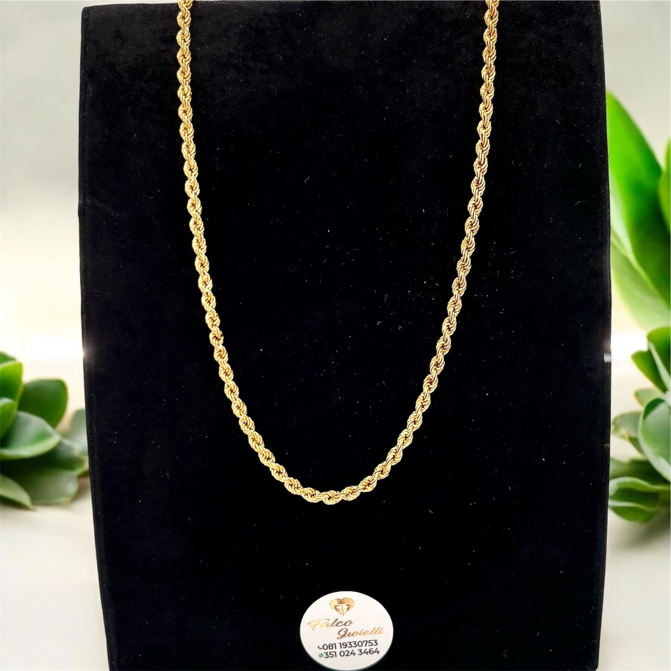 LUCA BARRA-Collana in argento funetta in Argento 925