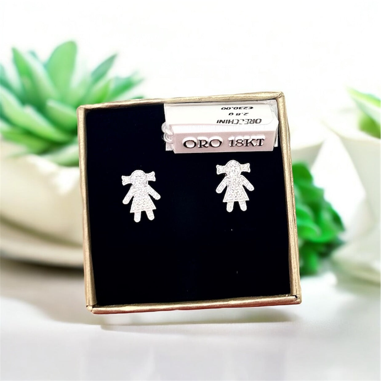 Orecchini in oro bambina  - Oro18kt*