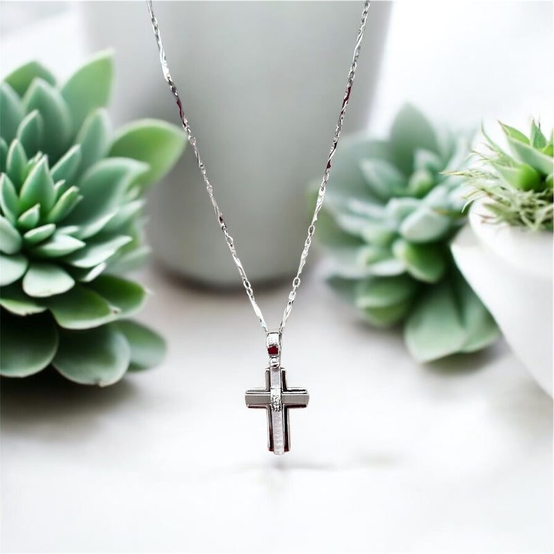 Collana in oro croce - Oro18kt - 8 gr