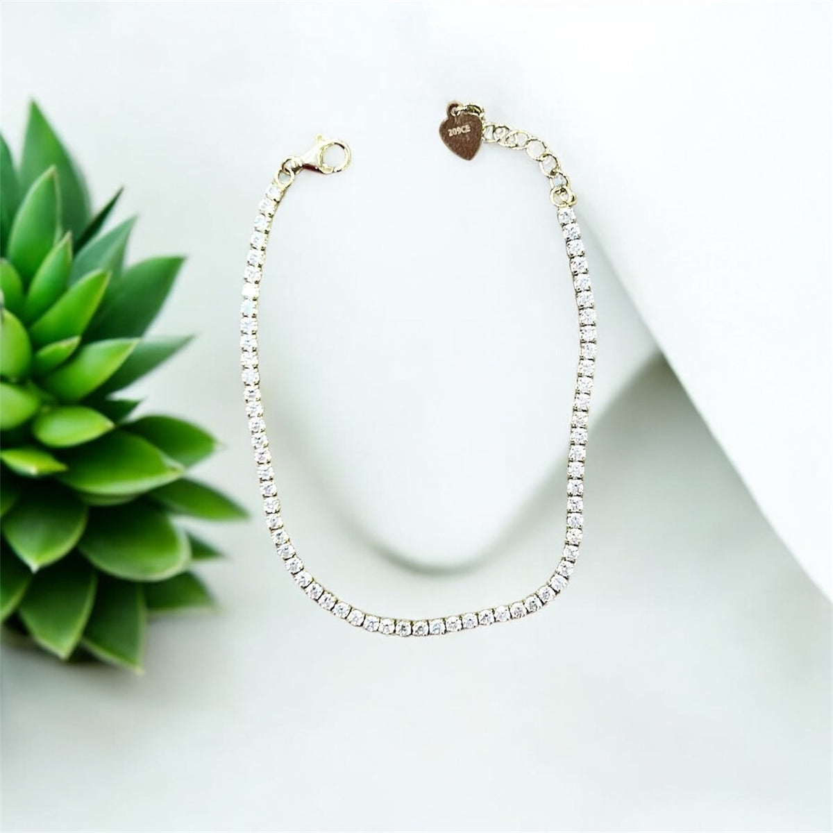 PREZIOSI ARGENTO 925  - BRACCIALE TENNIS