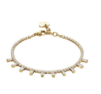 LUCA BARRA-Bracciale donna BICOLORE