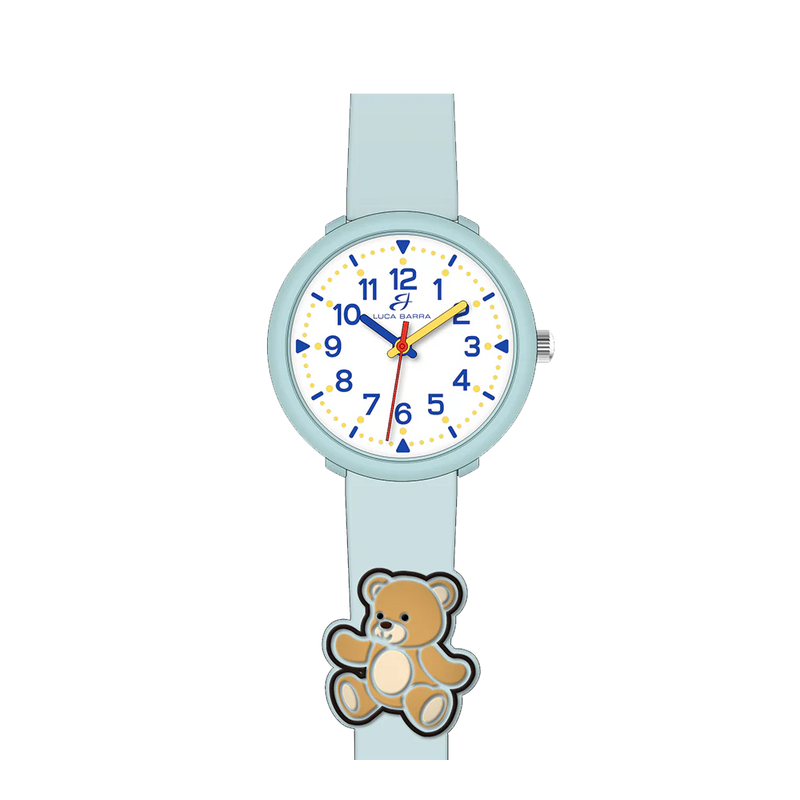 Luca Barra-Orologio BAMBINA ACQUAMARINA CON ORSETTO