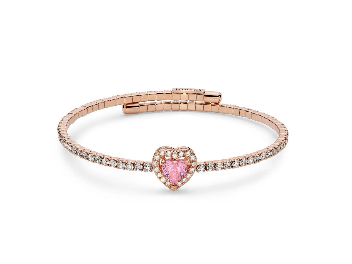 KIARA-Bracciale Basik Con Cuore Rosa