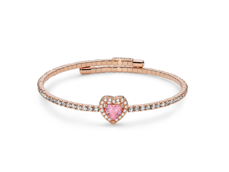 KIARA-Bracciale Basik Con Cuore Rosa
